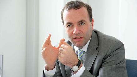 Der neue Fraktionschef der konservativen EVP-Fraktion im Europaparlament, Manfred Weber (CSU).