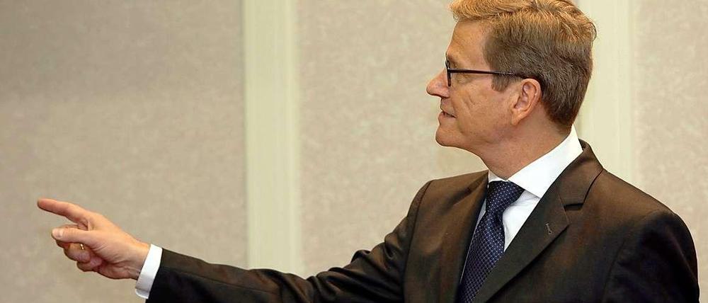Außenminister Guido Westerwelle erklärt die Bundestagswahl zur "Schicksalswahl".