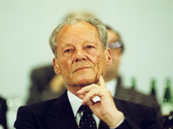 Altkanzler Willy Brandt – hier am 14. Juni 1987. An diesem Tag zum SPD-Ehrenvorsitzenden gewählt.