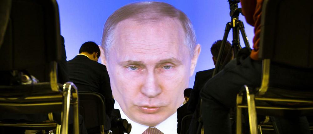 Kandidat und Präsident - Wladimir Putin wird wohl am 18. März wiedergewählt werden.