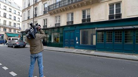 Unter Beobachtung. Ein Kameramann filmt das angebliche Liebesnest des französischen Präsidenten Hollande in Paris.