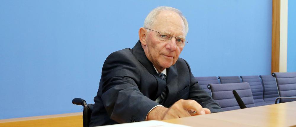 Bundesfinanzminister Wolfgang Schäuble. 