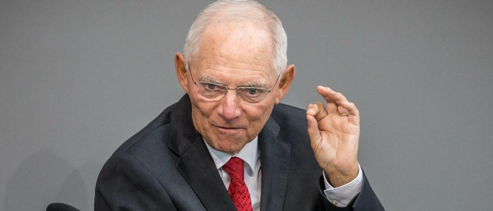 Finanzminister Wolfgang Schäuble (CDU).