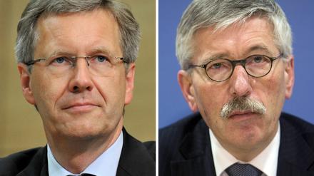 Bundespräsident Christian Wulff und Noch-Bundesbankvorstand Thilo Sarrazin.