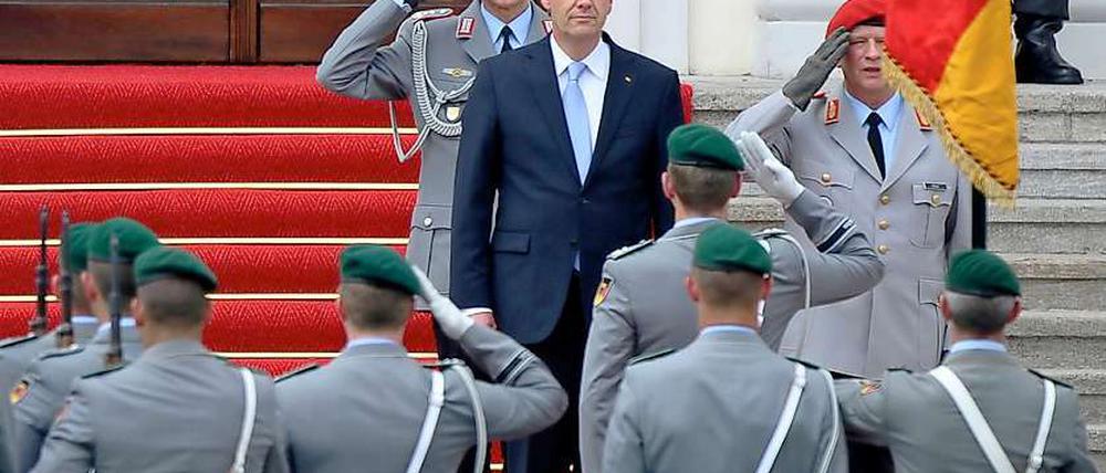 Zapfenstreich: Am 8. März soll Bundespräsident a.D. Christian Wulff mit allen militärischen Ehren verabschiedet werden.