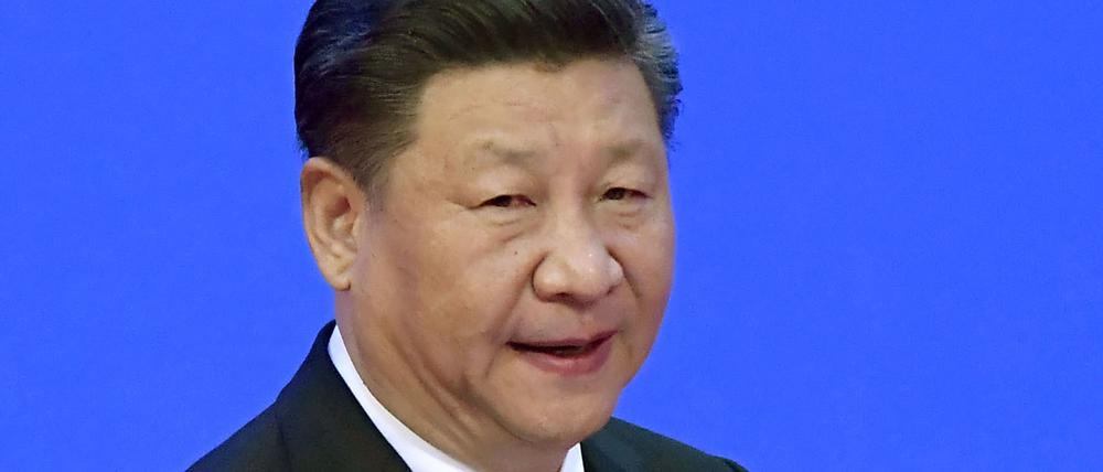 Chinas Staats- und Parteichef Xi Jinping spricht während asiatischen Wirtschaftsforums. 