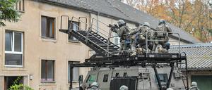 Brandenburgs Polizei bei einer Anti-Terror-Übung. 