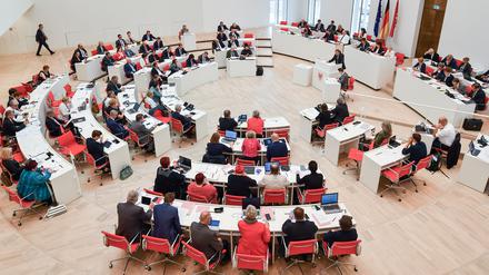 Debatte im Landtag Brandenburg.