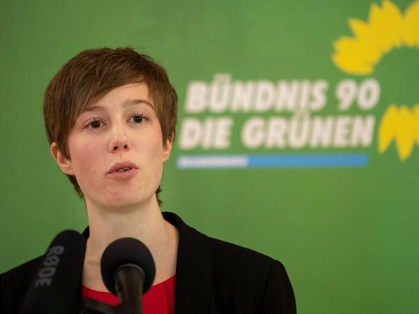  Landesvorsitzende der Grünen,  Julia Schmidt.