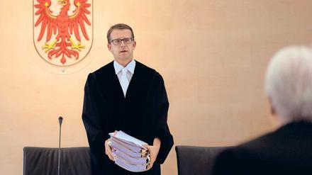 Dramatisches Fehlurteil. Der Präsident des Landesverfassungsgerichtes, Jes Möller, bei der Jahrespressekonferenz in Potsdam. Er würde das Urteil zu den Altanschließern wieder so fällen.