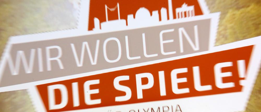 "Wir wollen die Spiele ! Berlin für Olympia" - so lautet die Kampagne zur Olympia-Bewerbung von Berlin.