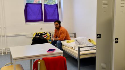 Der 29-jährige Iraner Mohammed war einer der ersten Flüchtlinge, die aus Berlin in die Erstaufnahme in Wünsdorf kamen.