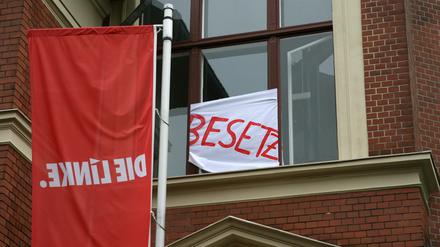 Am Donnerstag (11. August) hatten Umweltaktivisten die Parteizentrale der Linken in Potsdam besetzt.