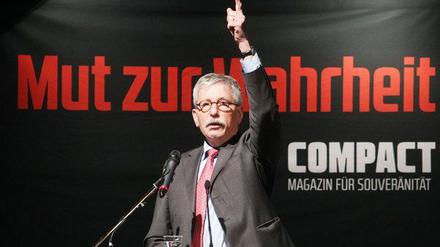 Auf der Diskussionsveranstaltung des als rechtspopulistisch geltenden Magazins "Campact" in Schkeuditz im vergangenen November durfte Sarrazin nicht fehlen.