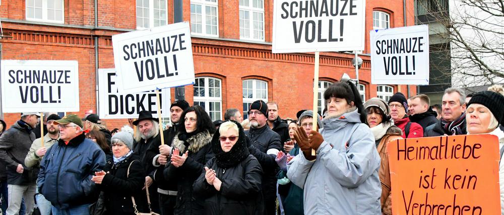 Eine Demo des rechtsgerichteten Vereins "Zukunft Heimat" aus dem Jahr 2018.
