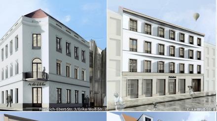 So sollen die Gebäude in Block IV in der Erika-Wolf-Straße künftig aussehen. 