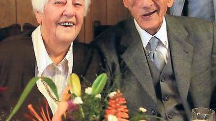 Seit 70 Jahren verheiratet: Henny und Alfred Sachse feierten Jubiläum.