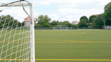 Freie Sicht aufs Tor. In den Ferien tut sich wenig auf den Potsdamer Fußballplätzen. Doch zu Beginn des neuen Schuljahres wird es für die Vereine schwierig, alle Kinder und Jugendliche unterzubringen. Die Plätze reichen kaum noch aus.