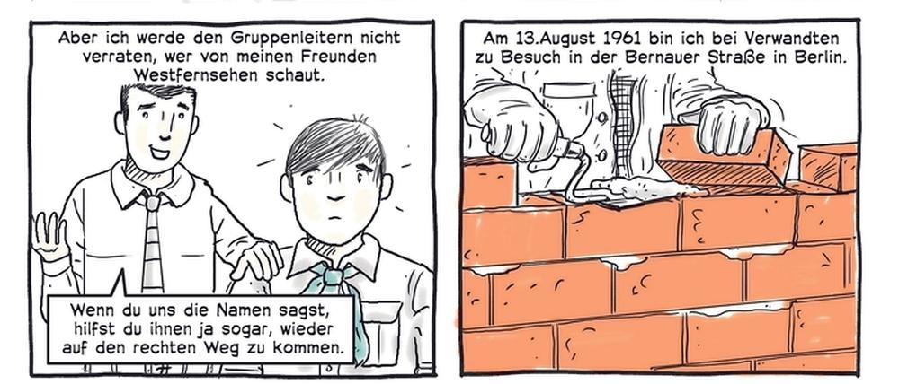 Ein Comic, der das Leben und die DDR-Flucht eines Jugendlichen aus Brandenburg schildert.