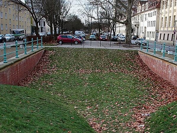 Der alte Stadtkanal soll zunächst von der ehemaligen Kellertorbrücke bis zur Berliner Straße wiederhergestellt werden.