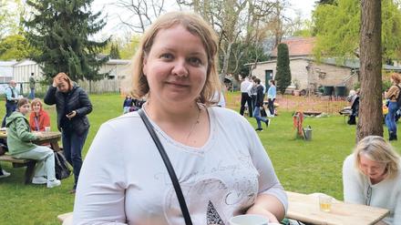 Ilona Tulikova ist mit ihrem Sohn aus Kiew nach Kleinmachnow geflohen. 