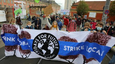 Rund 1000 Menschen kamen im September zur Klimademonstration in Potsdam.