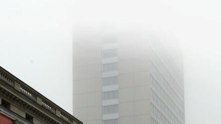 Zukunft im Nebel: das Mercure-Hotel in Potsdams Mitte.