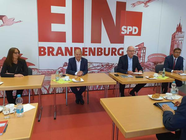 Olaf Scholz gibt am 29. Mai 2020 seine Bewerbung um die Direktkandidatur in Potsdam zur Bundestagswahl 2021 bekannt.