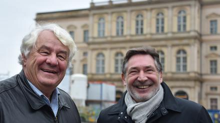 Mäzen und Software-Milliardär Hasso Plattner - hier mit Oberbürgermeister Jann Jakobs - ist nun Potsdams Ehrenbürger.