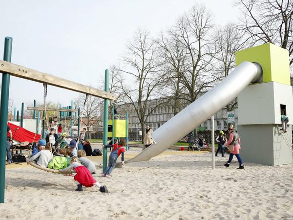 Potsdams jüngster Spielplatz steht an der Plantage, er wurde im April eröffnet. 
