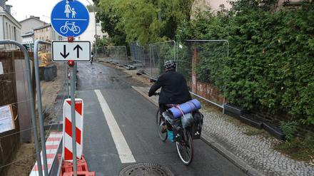 Die Leipziger Straße wird für Radfahrer erneut gesperrt.