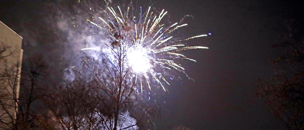 Auch an der Straße Auf dem Kiewitt wurde Feuerwerk gezündet.