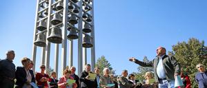 Mehrfach wurde am Glockenspiel gesungen - als Protest gegen die Abschaltung.
