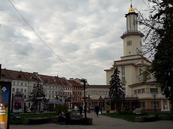 The old town hall of Ivano-Frankivsk is a museum - like in Potsdam.