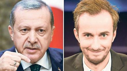 Fehde in Fortsetzung. Der türkische Staatspräsident Recep Tayyip Erdogan (links) lässt ZDFneo-Moderator Jan Böhmermann weiter juristisch verfolgen.