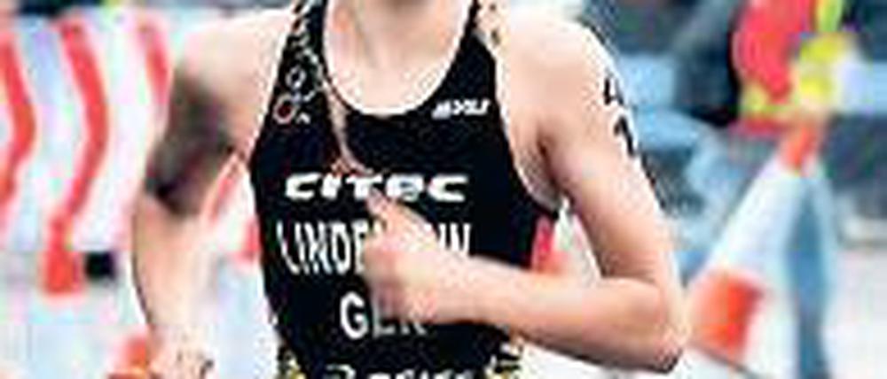 Auf dem Weg zu ihrem bislang größten Erfolg. Laura Lindemann gewann bei der Junioren-Weltmeisterschaft 2013 in London Bronze.