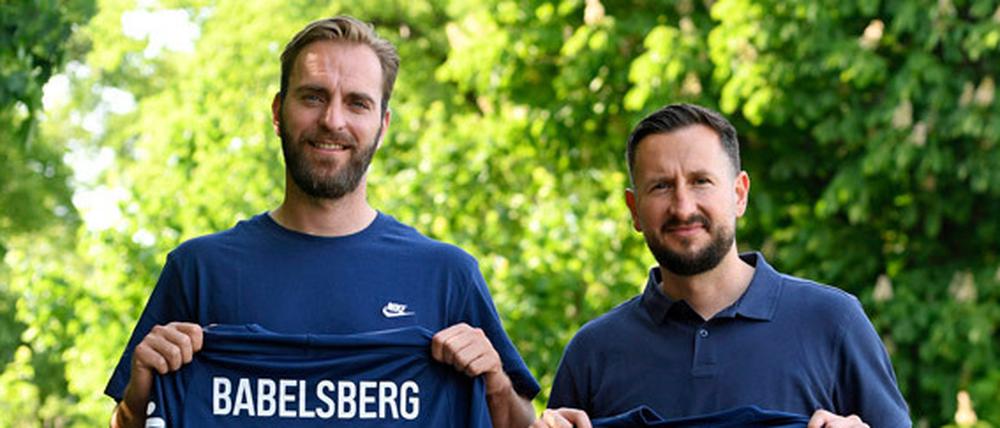 Der neue Chefcoach Markus Zschiesche (r.) und mit seinem Co-Trainer Ronny Ermel.