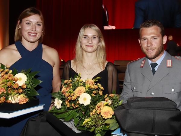 Kristin Pudenz, Annika Marie Fuchs und Max Lemke wurden ins Brandenburger "Team Tokio" nachnominiert.