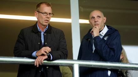 Ungleiches Duo. Klaus Brüggemann und Thomas Bastian (r.) konnten den SV Babelsberg nicht gemeinsam vertreten, meint das Oberlandesgericht München. D