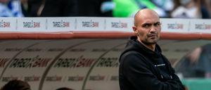 Trainer Sofian Chahed kassierte mit seinem Team eine klare Niederlage gegen Wolfsburg.