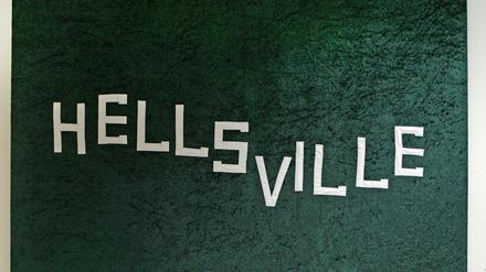 Hellsville nennen die Häftlinge in Texas den Ort ihrer Hinrichtung. Pentrop hat ihn hier der Form des Hollywood-Schriftzugs verewigt.