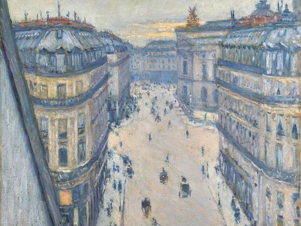 Gustave Caillebotte: "Rue Halévy, Blick aus der sechsten Etage" (1878) zeigt das Paris des 19. Jahrhunderts.