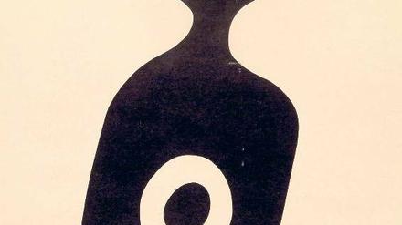 Alles dreht sich um das Eine. Nabelflasche von Hans Arp von 1923 aus der Serie seiner „Arpaden“.