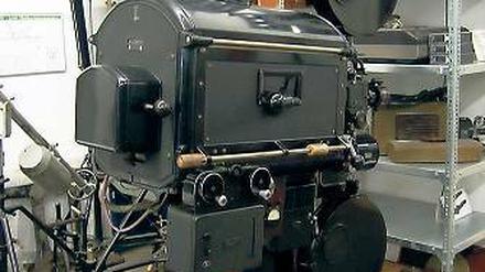 Projektor aus dem Filmmuseums-Archiv, der bei „Inglourious Basterds“ 2009 verwendet wurde.
