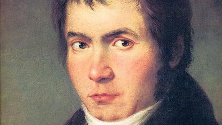 Der Meister in jungen Jahren. Ludwig van Beethoven 1804 gemalt von Willibrord Joseph Mähler.