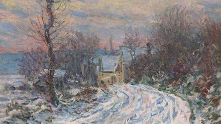 Im Museum Barberini werden 2020 in einer neuen Ausstellung 110 Gemälde von Claude Monet zu sehen sein. Hier: „Ortseingang von Giverny im Winter“ aus dem Jahr 1885.