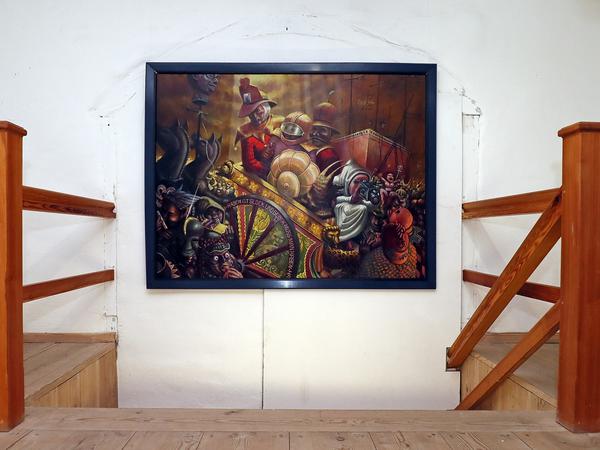 Die Ausstellung "Alles ist möglich: Künstlerische Reflexionen um 1990" war im Museumshaus Im Güldenen Arm zu sehen.