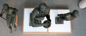 Die MBS-Arena zeigt im Foyer vier zuvor vernachlässigte DDR-Kunstwerke, unter anderem Herbert Burschiks „Sportlergruppe“.