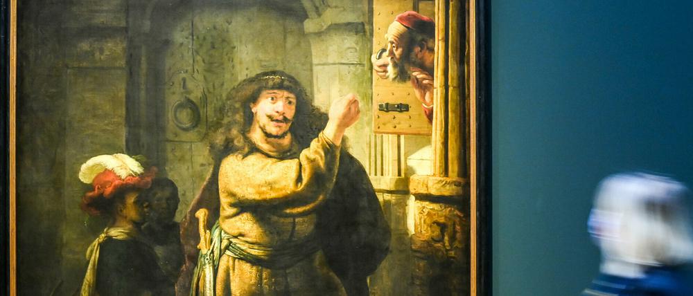 Auch das Bild "Simson bedroht seinen Schwiegervater" von Rembrandt Harmenszoon van Rijn ist im Barberini zu sehen.  
