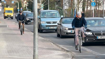 Künftig die Regel. Der Radverkehr in Kleinmachnow soll verstärkt auf der Straße geführt werden.